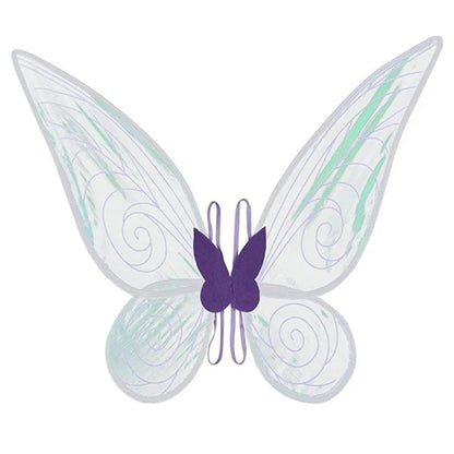 Kids Butterfly Headband Wings Cute Party Props with Fairy Wand Glitter Butterfly Dressing Up Fairy Wing Cosplay Costume