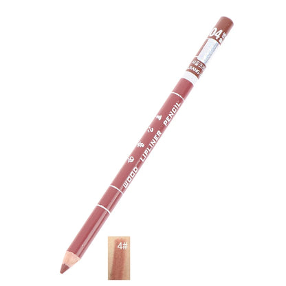 Professional Wood Lip liner Waterproof Lady Charming Lip Liner Soft Pencil Makeup Women's Long Lasting Cosmetic Tool 28Color
