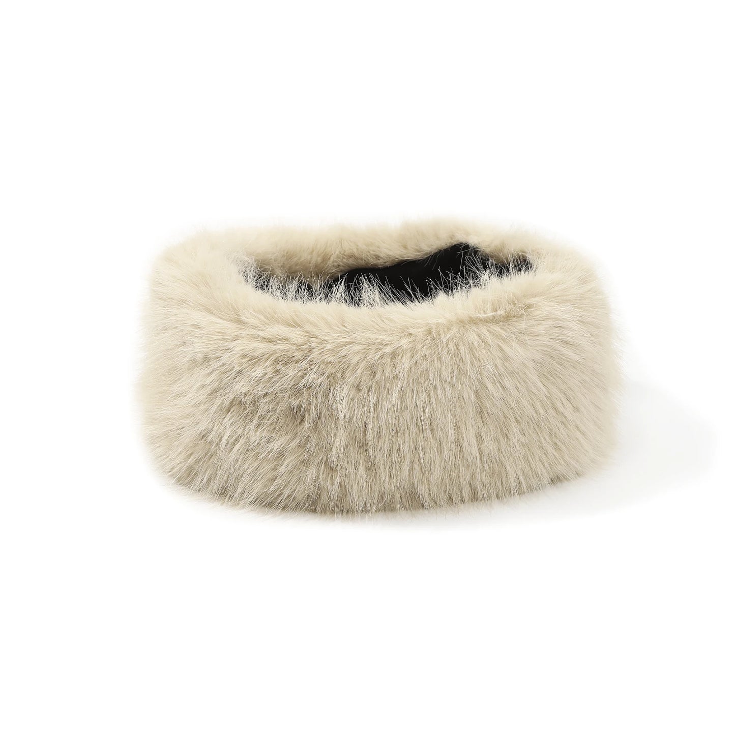 AWAYTR Faux Fox Fur Thermal Headbands Fashion Synthetic Fur‌ Wide Headband Hair Accessories For Women Trend