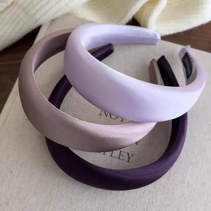 Wide Headbands for Women Purple Hair Hoop Hairbands Girls Female Fashion Hair Band Headband Hair Accessories Headdress Headwear