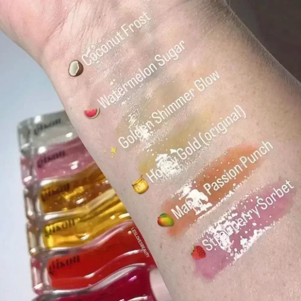 Gisou Watermelon Strawberry Essence Reduce Lip Line Gloss Easy To Carry Makeup Care Remove Dead Skin  Lip Oil Honey Nourish Hair