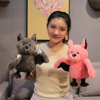 1pc 24CM Cartoon Bat Plush Toy Dark Elf Cute Bat Baby Soft Personality With Sleep Storytelling Plush Toy Gift For Children Kids