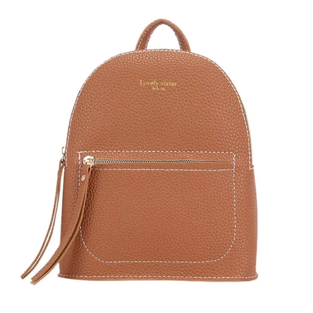 Fashion Lady Backpack Mini Soft Touch Multifunction Small Women Shoulder Bag All-Match Outdoor Travel Bolsa Mochila Mujer 25 #