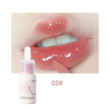New Milk Tube Mirror Lip Glaze Water Light Glass Lip Gloss Pink Bean Paste Mirror Lipstick Moisturizing Sexy Red Lip Tint Makeup