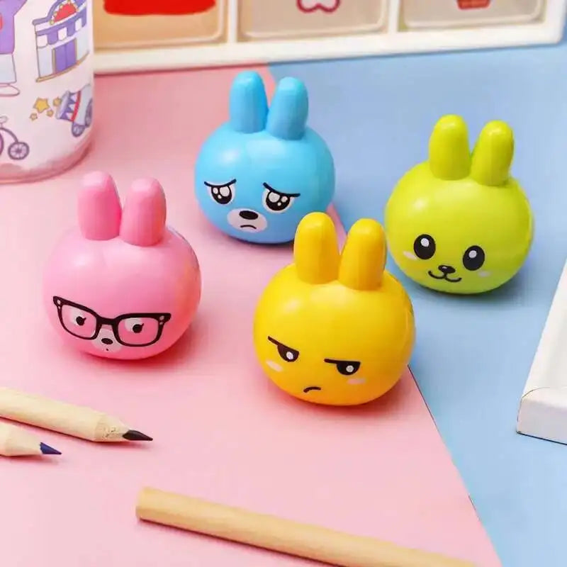 1 Piece Lytwtw's Stationery Creative Bear Animals Cartoon Pencil Sharpener Office Supplies Gift Kawaii School Accessories