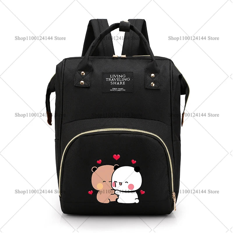 Bubu Dudu Backpack Bag Mummy Yier Bear Panda Bag Mom Baby Multi-function Waterproof Outdoor Travel Diaper Bags for Baby Care