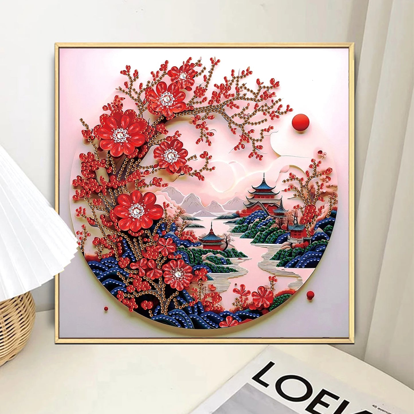 Special Shape Diamond Art Painting Kits for Adult and Beginners,DIY landscape Diamond Art Painting for Home Wall Decoration Gift