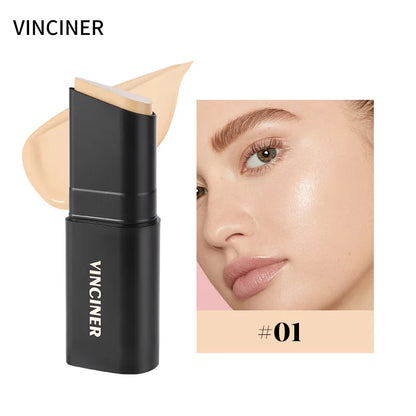 VINCINER 4 Color Matte Foundation Stick Natural Skin Tone Long Lasting Waterproof Easy To Apply Professional Makeup Stick 12g