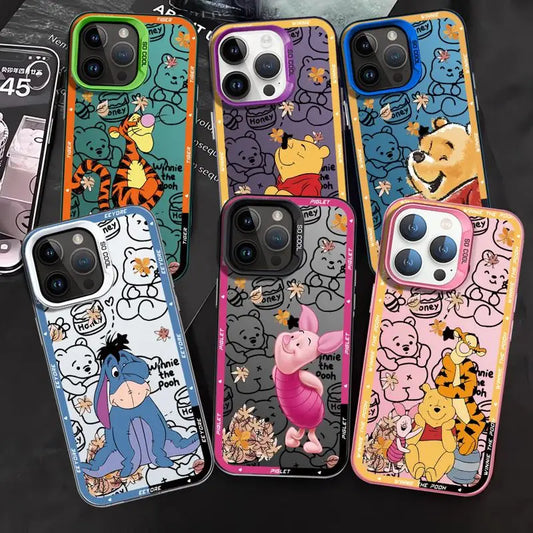 Disney Winnie The Pooh Phone Case for Apple iPhone 16 15 Pro Max 13 14 Plus 12 11 Pro plus  Matte