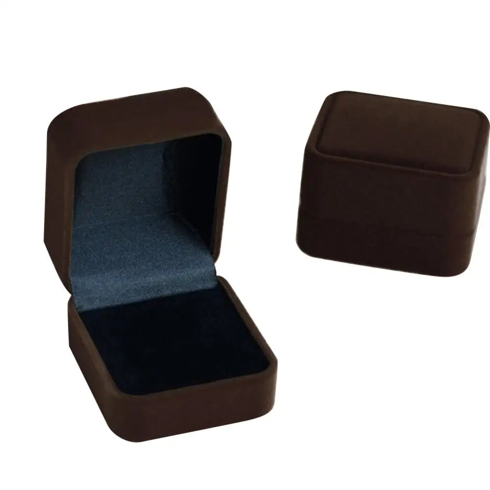 Jewelry Box Earring Ring Display Storage Organizer Square Lid Open Box Case Gift Ring Box Wedding Marry Gifts
