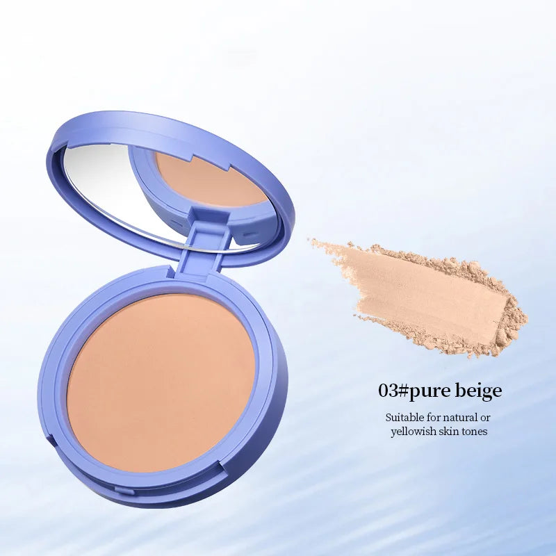 Life Girls Skin Tone Waterproof, Sweat-Proof Powder, Naturally Brightens, Conceals Concealer, Soft and Smooth, Natural and Transparent, Transparent Makeup, Self-Puff