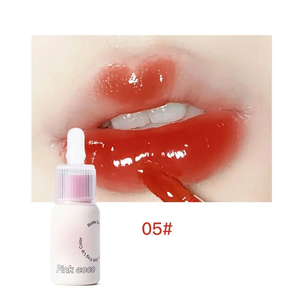 New Milk Tube Mirror Lip Glaze Water Light Glass Lip Gloss Pink Bean Paste Mirror Lipstick Moisturizing Sexy Red Lip Tint Makeup