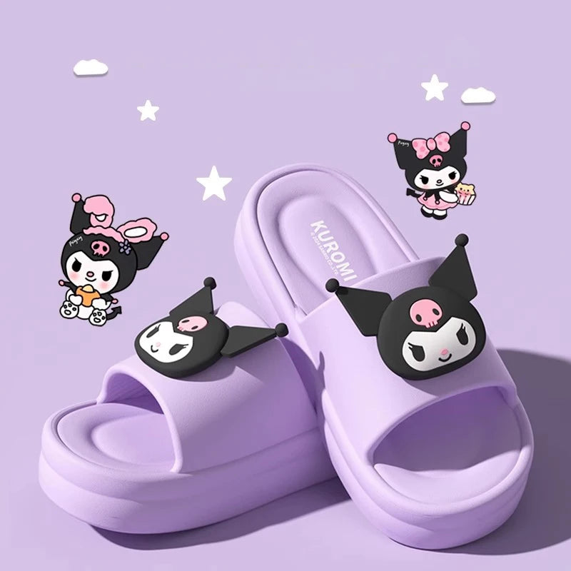 Sanrio Hello Kitty EVA Cloud Slippers, Official Cute Girly Indoor Slides for Women, Non-Slip Soft Sole Comfortable Home Sandals