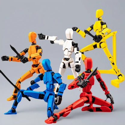 Action Doll Titan Multi Joint Mobile Transformation Robot Handheld T13 Action Doll Character and Dog Shaped Toy Children's Gift