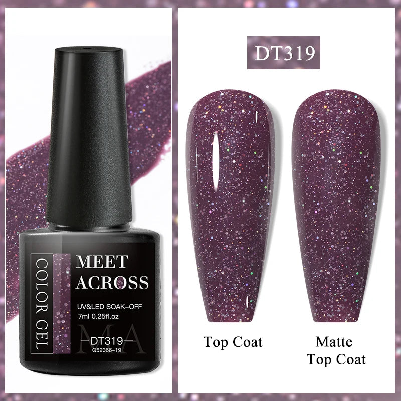 7ml Red Series Cat Magnetic Gel Nail Polish Sparkle Glitter Semi Permanent Nail Art UV Gel Varnish Manicure For Valentines Nails
