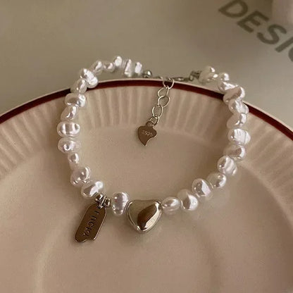 925 Sterling Silver Bracelet Partial Pearls Knots Bracelets for Women Fashion Luxury Design Bead Charm Bracelet Party Jewelry