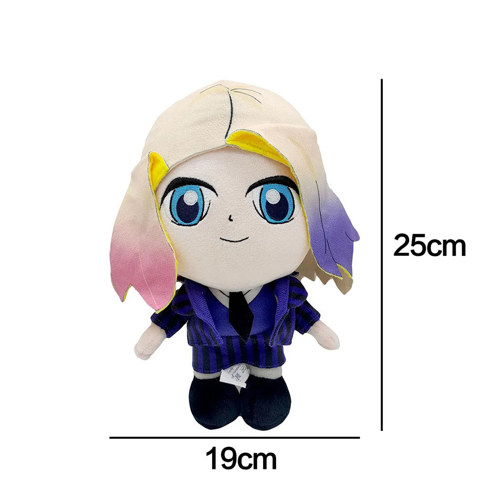 25cm Wednesday Plush Toys Kawaii Tv Series 2023 Cute Soft Stuffed Cartoon Dolls For Kid Birthday Birthday Gift