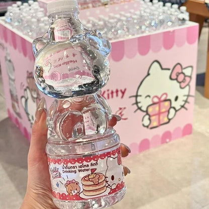 Hello Kitty Water Bottle Cute Anime Versatile Kt Women Accessories Home Supplies Desktop Accessories Kawaii Girl Gift Wholesale
