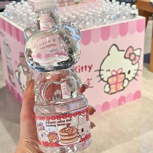 Hello Kitty Water Bottle Cute Anime Versatile Kt Women Accessories Home Supplies Desktop Accessories Kawaii Girl Gift Wholesale