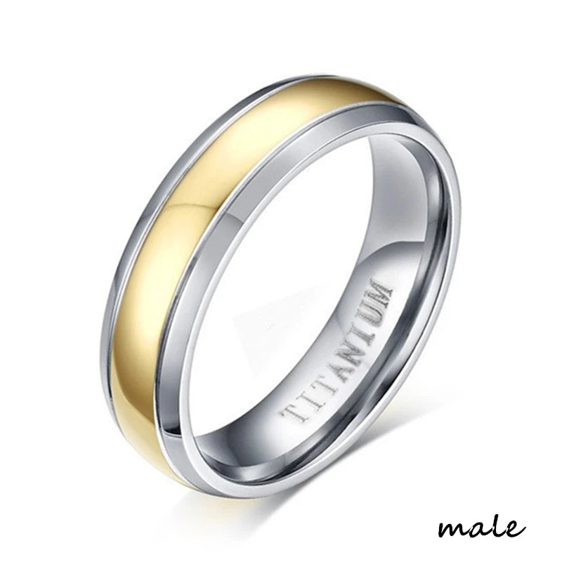 Fashion Couple Rings Romantic Women Rhinestones CZ Rings Set Trendy Men Stainless Steel Zircon Stone Rings Wedding Band Jewelry
