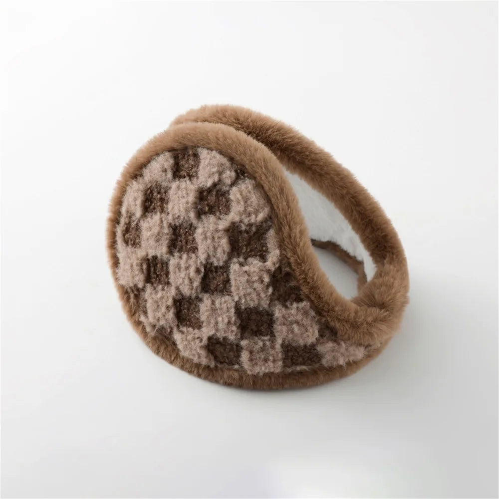 Fashion Coldproof Autumn Winter Earmuffs Thicken Warm Plush Women Men Ear Muffs Comfortable Windproof Earflap Outdoor