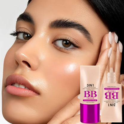3 In 1 Multi-Function Base Make-UP Liquid Fundation Brighten &Smooth BB Cream Breathable Oil Control Poreless Skin Concealer
