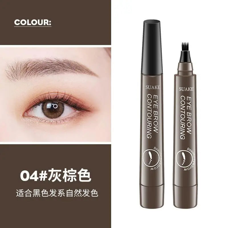 4 Point Eyebrow Pencil Makeup for women Waterproof Liquid Eyebrow Pen Makeup Eyebrow Pencil Microblade Cosmetics Durable