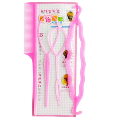 Heatless Curling Rods Flower Bud Braiding Night Cap No-Heat Curling Iron Set Hair Roller Set Soft Headband Hair Styling Tools