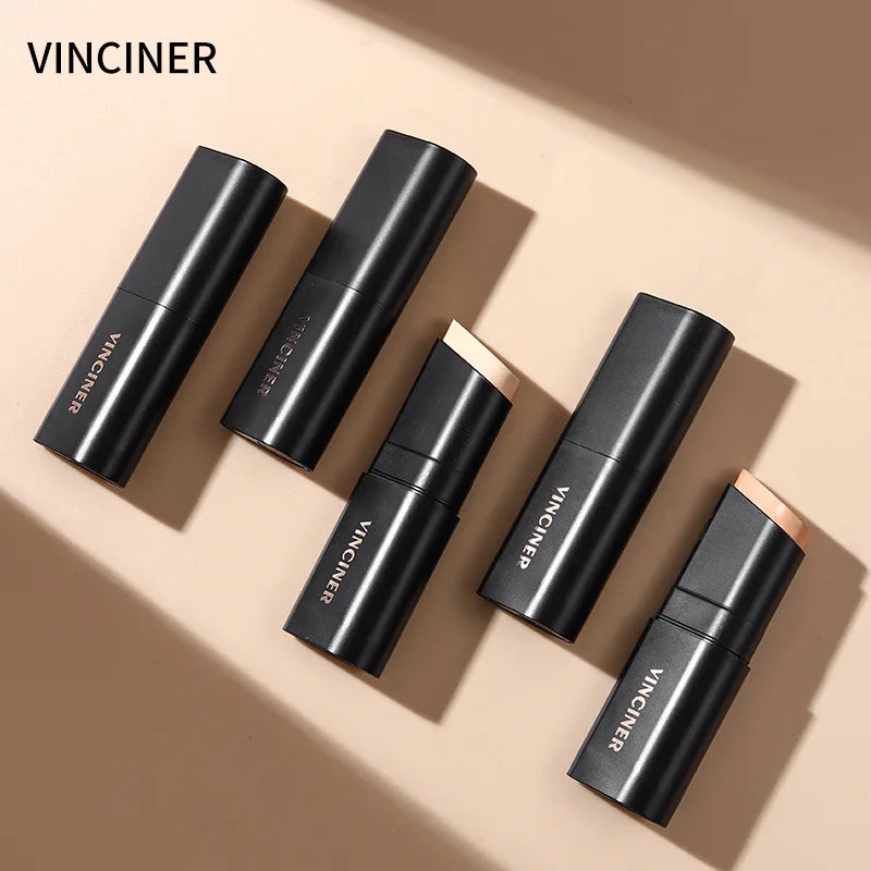 VINCINER 4 Color Matte Foundation Stick Natural Skin Tone Long Lasting Waterproof Easy To Apply Professional Makeup Stick 12g