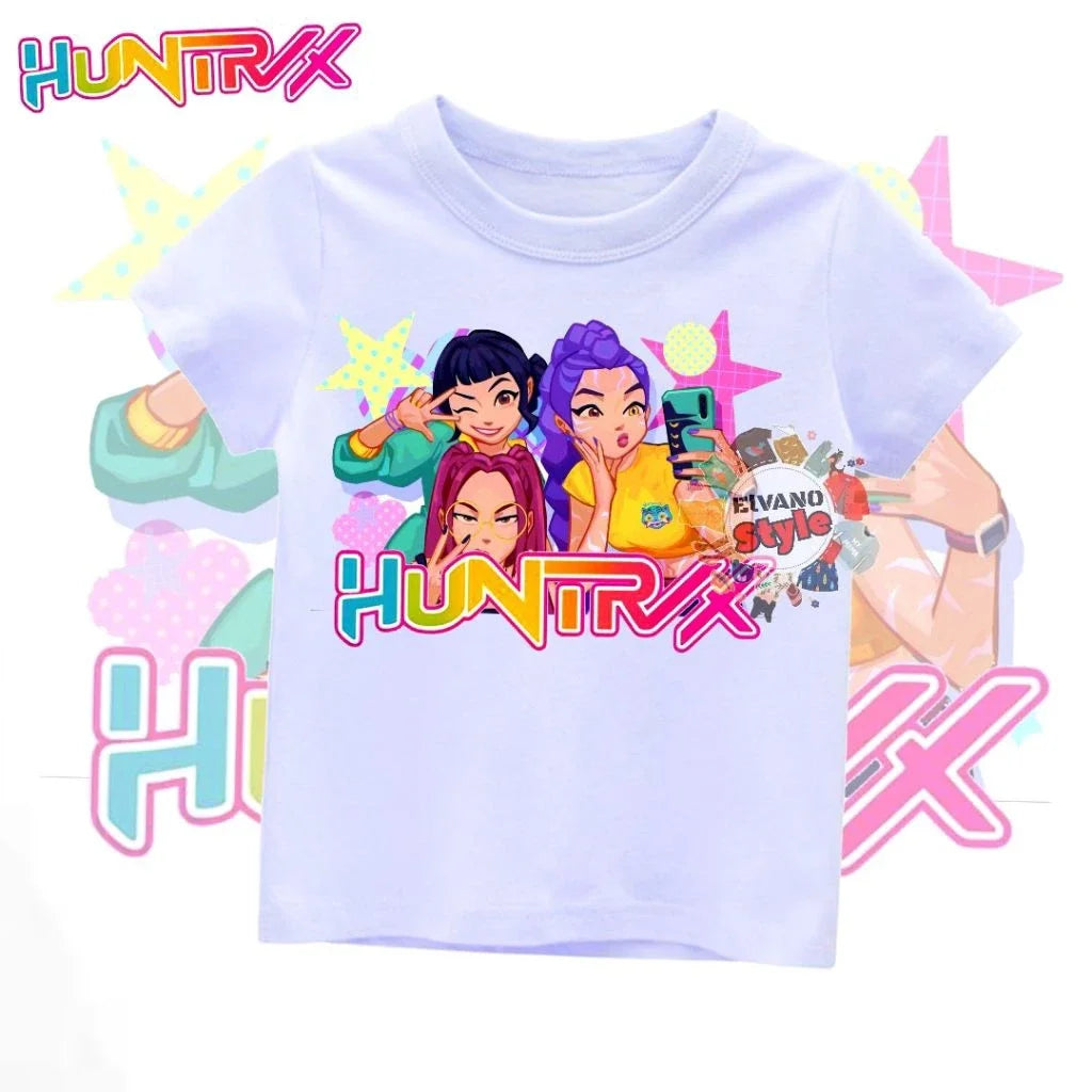 KAOS ANAK BAJU ANAK HUNTRIX K-POP DEMON HUNTER
