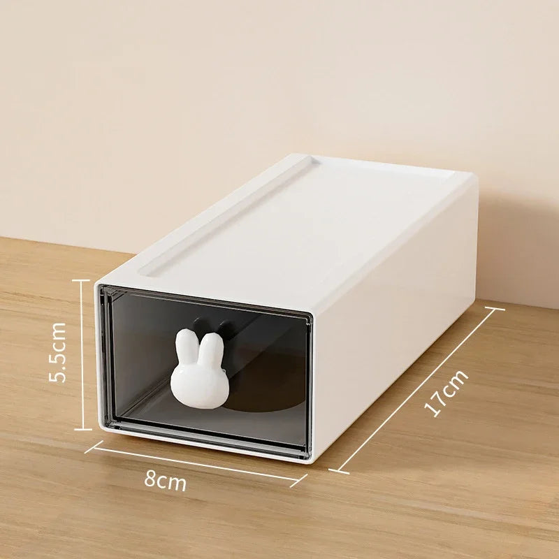 Desk Stationery Storage Box For School Office Desk Organizer With Rabbit Drawer Sundry Storage Rack For School Office Stationery
