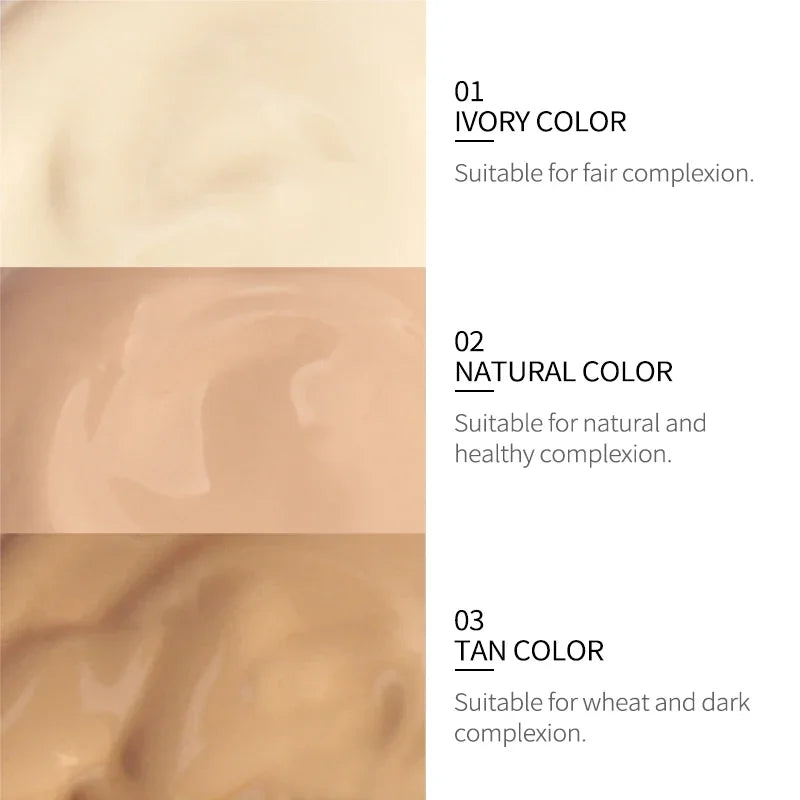 Long-lasting Face Foundation Cream Waterproof Concealer Liquid Even Skin Tone Professional Matte Base Makeup Cosmetics Maquiagem