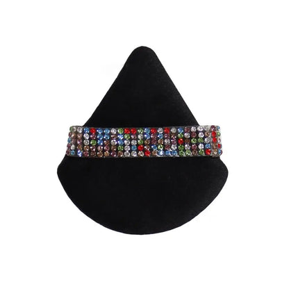 Diamond Triangle Powder Puff Face Makeup Tool Sponge Velvet Soft Smooth Facial Beauty Makeup Sponge Cosmetics Accessories