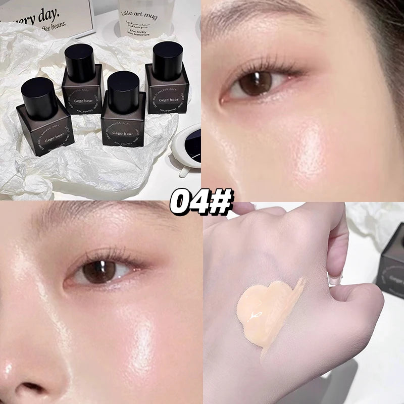 Gege Bear Clear Flawless Foundation, Natural, Hydrating, Long-Lasting, Coverage for Dry and Oily Skin Types to Even Skin Tone