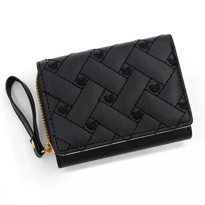 Women's Luxury Designer Pink Kawaii Coin Purse Small Leather Wallet for Ladies