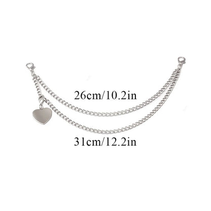 Bag Decoration Metal Chain Strap Pants Clothing Chain Shoulder Bags Chain Bag Handle Pendant With Lobster Buckle Multi-layer DIY