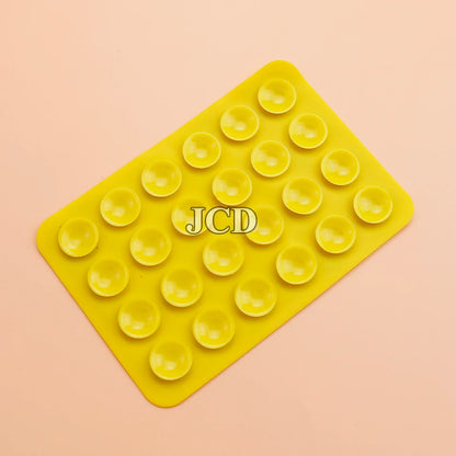 Silicone Suction Pad Back Sticker Suction Cup Phone Holder Silicone Cup Mat Smartphone Wall Stand Fixed For Glass Ceramic Tiles