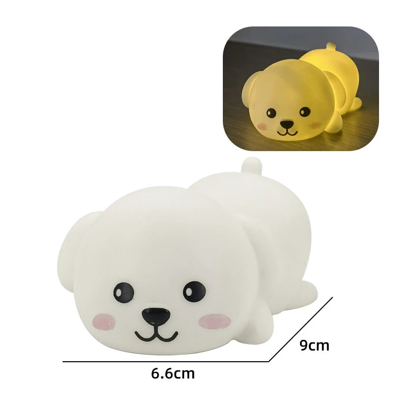Mini Panda LED Lamp Easter Rabbit Panda Party Souvenirs Gifts Office DeskHome Decor Christmas New Year 2026 Gift Night Light