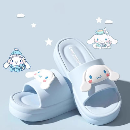 Sanrio Hello Kitty EVA Cloud Slippers, Official Cute Girly Indoor Slides for Women, Non-Slip Soft Sole Comfortable Home Sandals