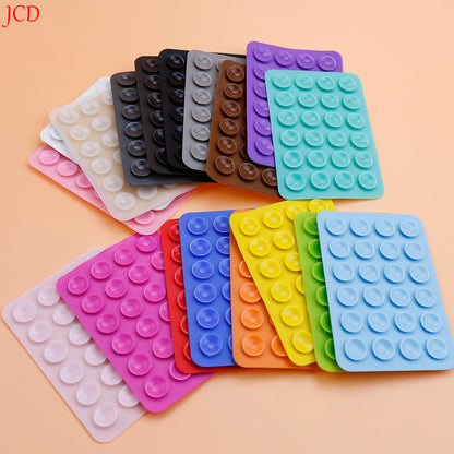 Silicone Suction Pad Back Sticker Suction Cup Phone Holder Silicone Cup Mat Smartphone Wall Stand Fixed For Glass Ceramic Tiles