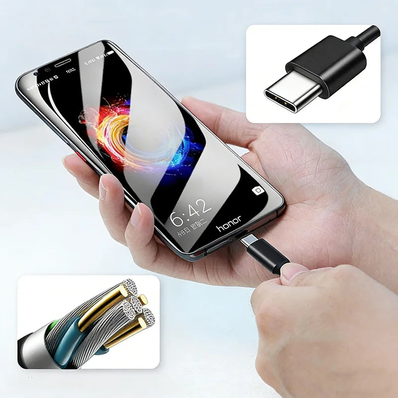 USB 3.2 Type C to A Cable 10Gbps 60W PD Fast Charging Data Transfer for Galaxy S23 S22 Note 20 Pixel iPad Pro SSD Android Auto