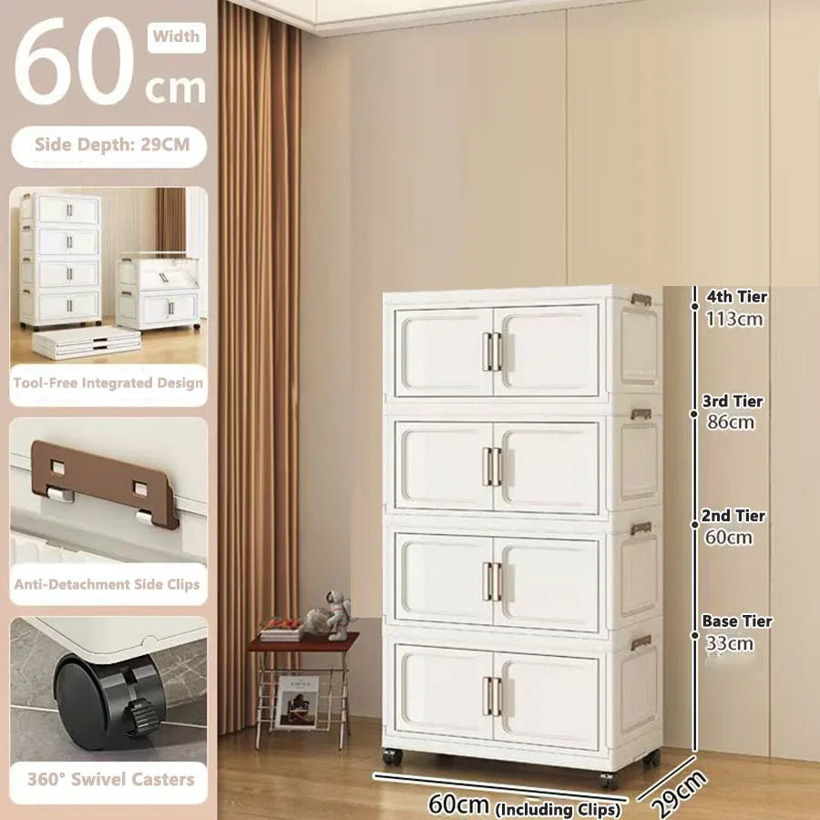 Storage Cabinet Installation Free Storage Cabinet Baby and Kidsren's Clothing Storage Box Snack Plastic Foldableing Storage Cabinet Folding Storage Cabinet Organizer