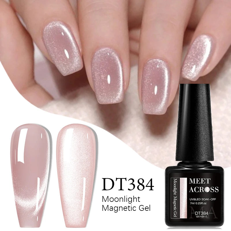 7ml Red Series Cat Magnetic Gel Nail Polish Sparkle Glitter Semi Permanent Nail Art UV Gel Varnish Manicure For Valentines Nails