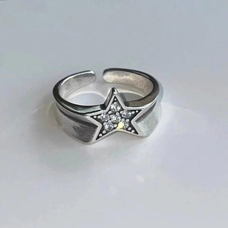925 Sterling Silver Open Finger Rings For Women Fashion Multilayers Lines Geometric Charm Rings Handmade Exquisite Party Jewelry