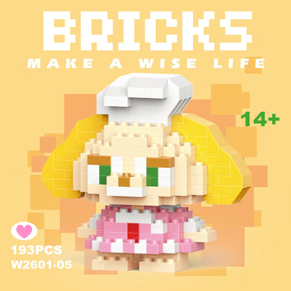 Disney 108 style Stitch LinaBell StellaLou Building Blocks Princess Cartoon Figrues Bricks Children's Assembly Toys Model Gift