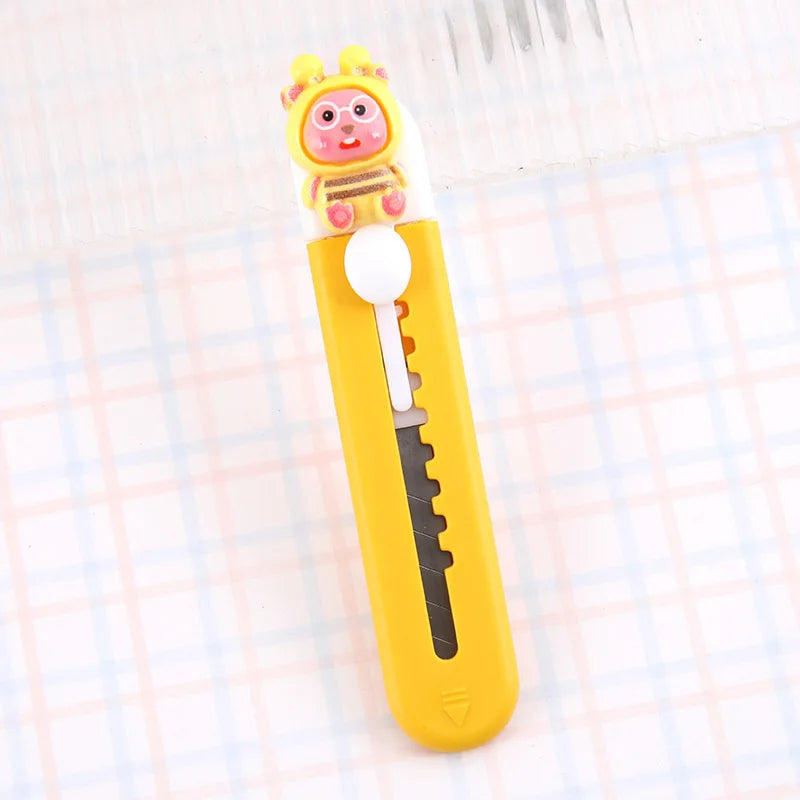 1 Piece Lytwtw's Cartoon Capybara  Art Cutter Utility Knife Mini Student Art DIY Tools Creative Stationery School Supplies