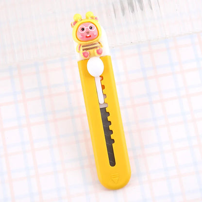 1 Piece Lytwtw's Cartoon Capybara  Art Cutter Utility Knife Mini Student Art DIY Tools Creative Stationery School Supplies