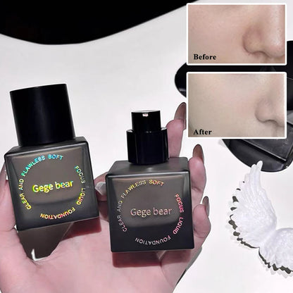 Gege Bear Clear Flawless Foundation, Natural, Hydrating, Long-Lasting, Coverage for Dry and Oily Skin Types to Even Skin Tone
