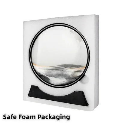 3D Quicksand Painter Living Room Decoration Decorative Painting Creative Decompression Desktop Light Luxury Hourglass