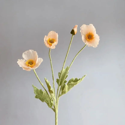 Artificial Poppy Flowers Bouquet Silk Fake Flowers For Home Garden Decor Marriage Party Wedding Decoration DIY Vase Accessories